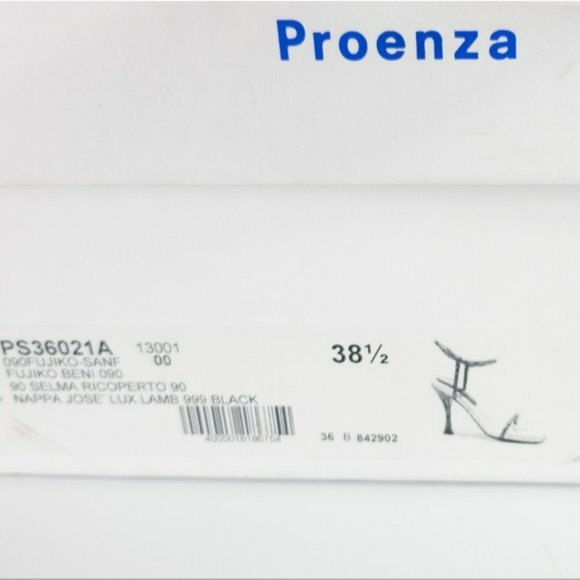 Proenza Schouler Square Toe High Heel Sandals Black -38.5 - Picture 9 of 9